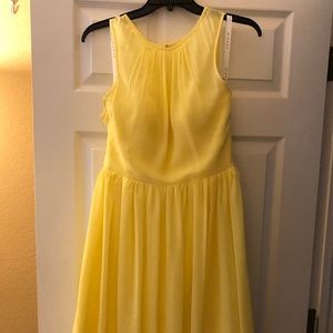 Azazie Yellow Bridesmaid Dress- size 6